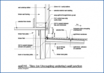 Tiles (On Uncoupling Underlay) - Wall Junction
